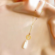 Stick Pearl Ballet Necklace
