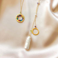 Stick Pearl Ballet Necklace