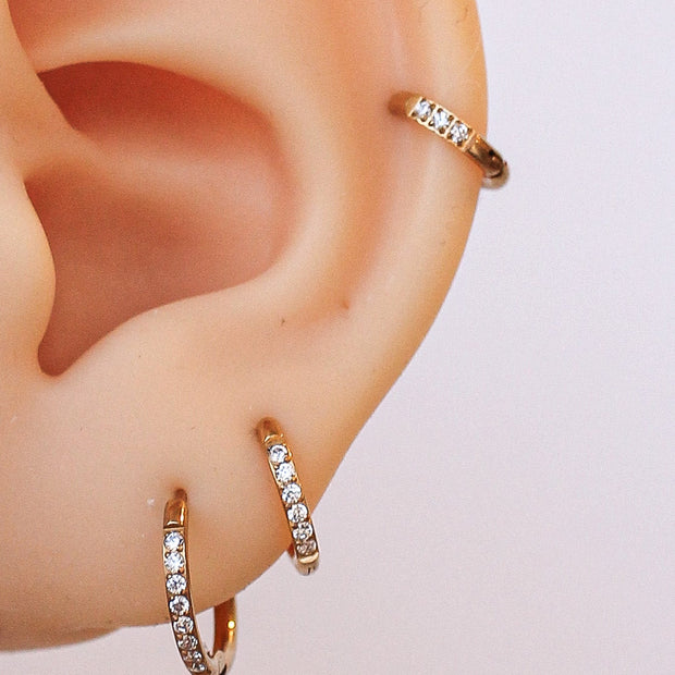 Micro Crystal Hoop