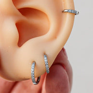 Micro Crystal Hoop