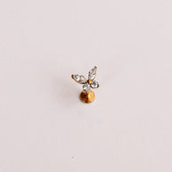 Crystal Butterfly Flat Back Stud