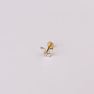 Crystal Butterfly Flat Back Stud