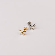 Crystal Butterfly Flat Back Stud