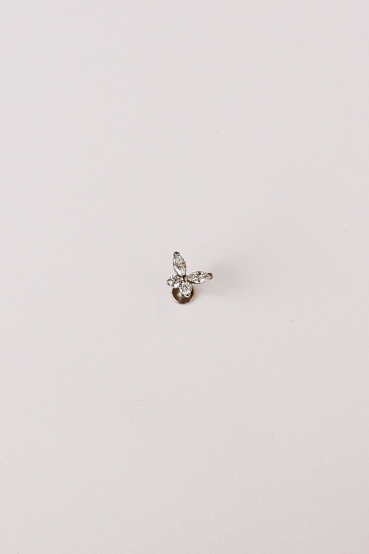 Crystal Butterfly Flat Back Stud