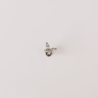 Crystal Butterfly Flat Back Stud