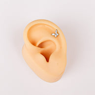 Crystal Butterfly Flat Back Stud