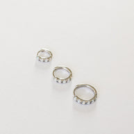 Micro Opal Hoop