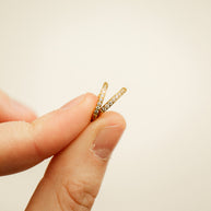 Micro Crystal Hoop