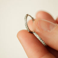 Micro Crystal Hoop