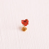 Queen of Hearts Flat Back Stud