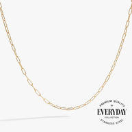 Paperclip Charm & Layering Necklace