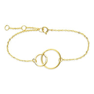 Sterling Silver Interlocking Circle Bracelet