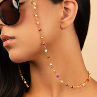 Multicolor Beaded Station Sunglass Chain