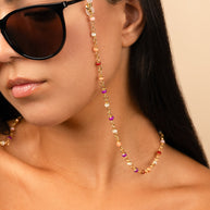 Multicolor Beaded Station Sunglass Chain