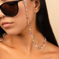 Multicolor Beaded Station Sunglass Chain