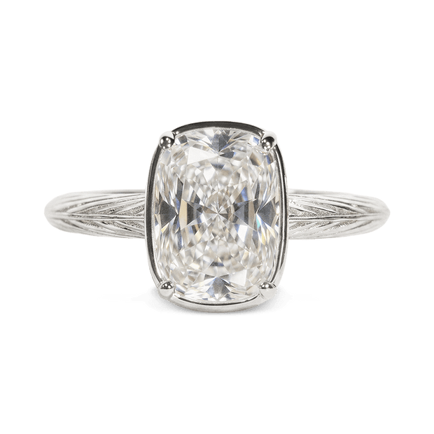 Sterling Silver Mini Elongated Cushion Ring