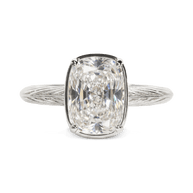 Sterling Silver Elongated Cushion Cocktail Ring 4ct & 8ct