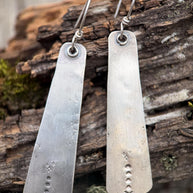 Sterling Silver Tapered Dangle Earrings | Longevity Northbound