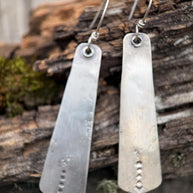Sterling Silver Tapered Dangle Earrings | Longevity Northbound