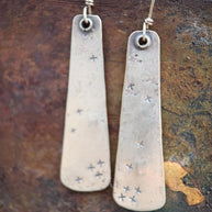 Sterling Silver Tapered Earrings | Longevity Celestial