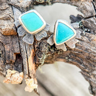 Unfold Studs | Carico Lake Turquoise