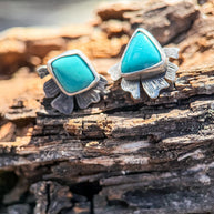 Unfold Studs | Carico Lake Turquoise