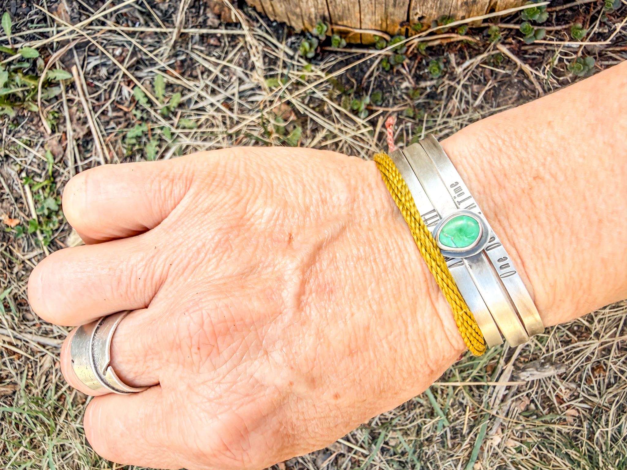 Hold Cuff | Sonoran Gold Turquoise + Sterling Silver