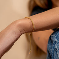 Sterling Silver Mesh Slider Bracelet
