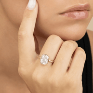 Sterling Silver Mini Elongated Cushion Ring