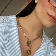 Petite Crystal Madeline Earrings Gold