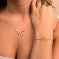 'When Stars Align' Constellation Necklace and Bracelet Set