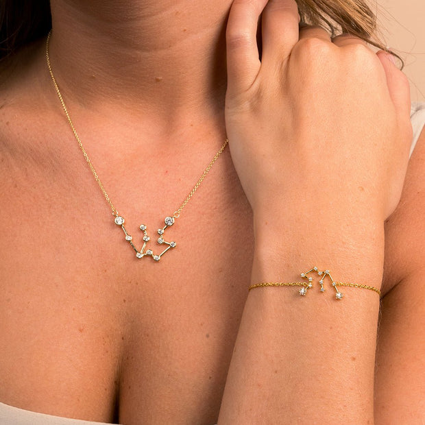 'When Stars Align' Constellation Necklace and Bracelet Set