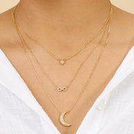 CZ Celestial Infinity Necklace