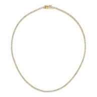 Bezel CZ Tennis Necklace