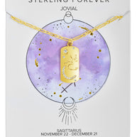 CZ Constellation Dog Tag Pendant Necklace