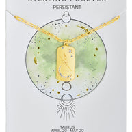 CZ Constellation Dog Tag Pendant Necklace
