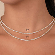 Cecil CZ Tennis Necklace