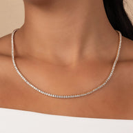 Cecil CZ Tennis Necklace