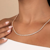 Cecil CZ Tennis Necklace