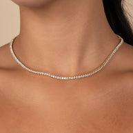 Cecil CZ Tennis Necklace