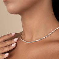Cecil CZ Tennis Necklace