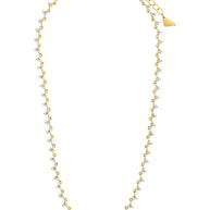 Brigid Staggered CZ Tennis Necklace