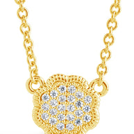 Rose Petal Pendant Necklace