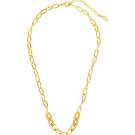 Samar CZ-Encrusted Chain Link Necklace