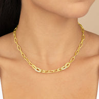 Samar CZ-Encrusted Chain Link Necklace