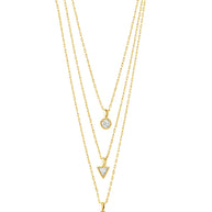 Julie CZ & Layered Chain Necklace