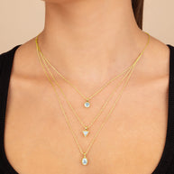 Julie CZ & Layered Chain Necklace