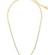 Dani Chain & CZ Tennis Necklace