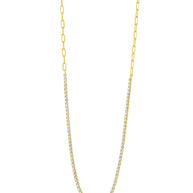 Dani Chain & CZ Tennis Necklace