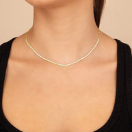 Dani Chain & CZ Tennis Necklace